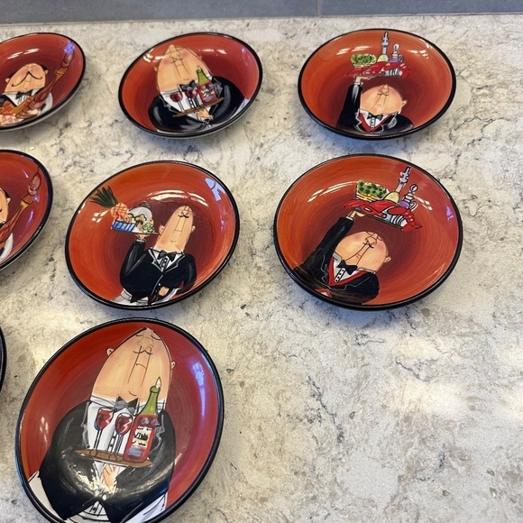 Certified International - Tracy Flickinger set of 8‎ saucers - Picture 3 of 10